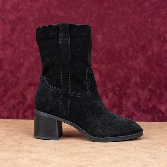 Steve Madden Women Romney Black Leather Western Festival Pull On Boots sz 8.5 - Picture 4 of 8